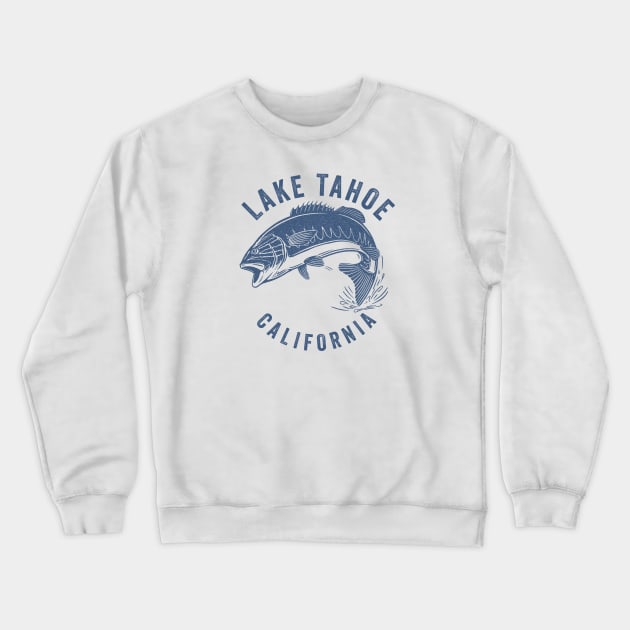 Lake Tahoe California Crewneck Sweatshirt by Eureka Shirts